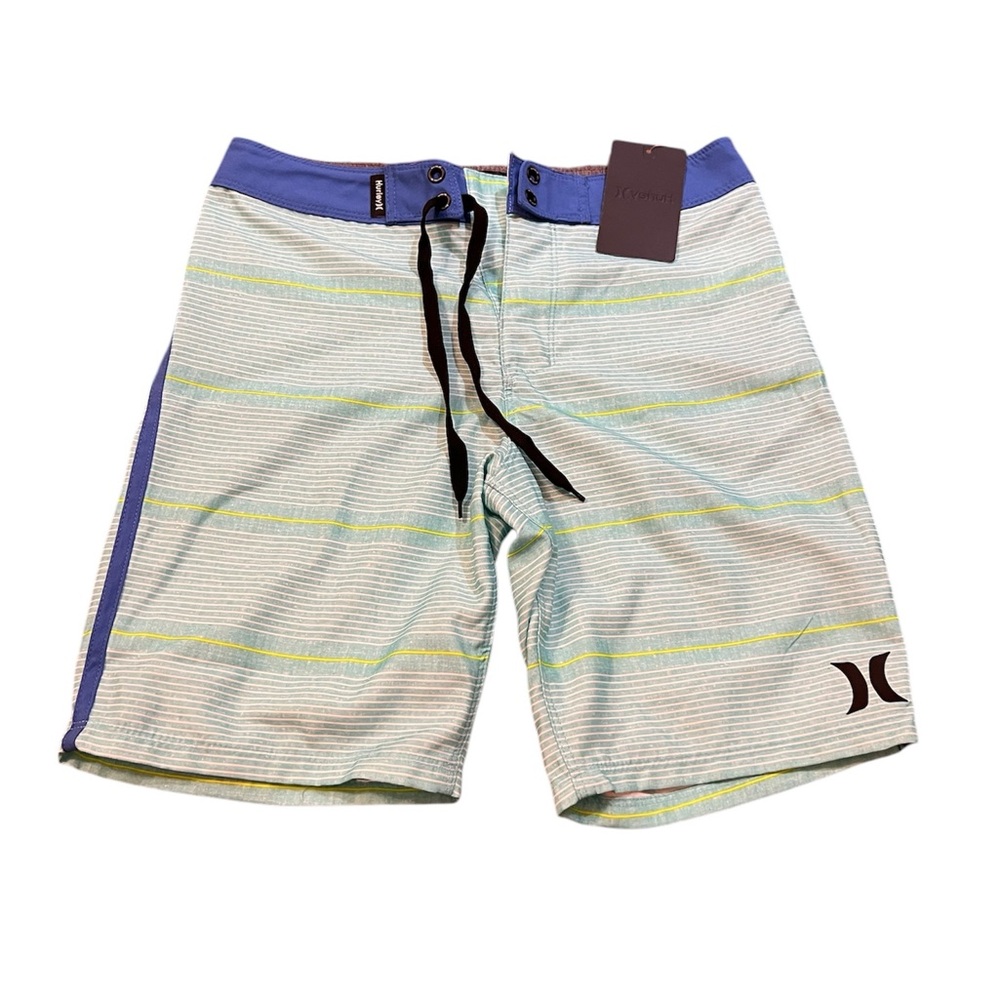 Hurley Boys Blue and Green Swim Shorts